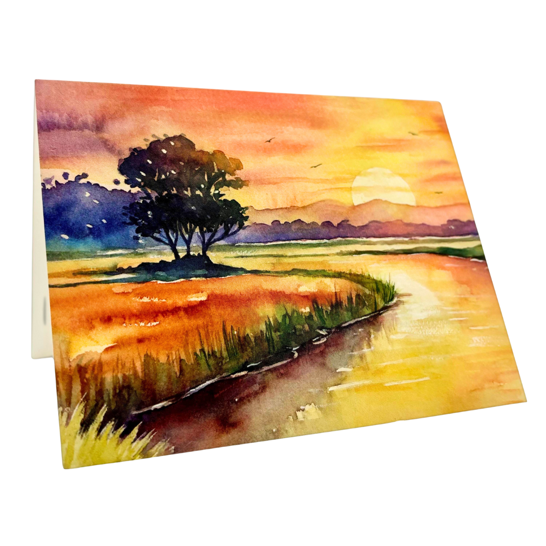 Watercolor Note Card Set (5)