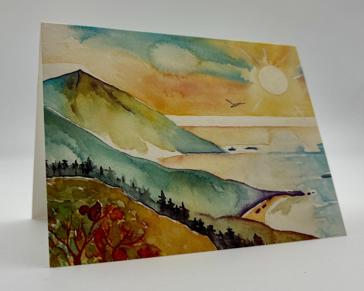Watercolor Note Card Set of 5