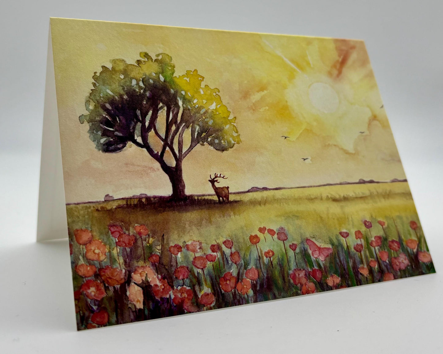 Watercolor Note Card Set of 5